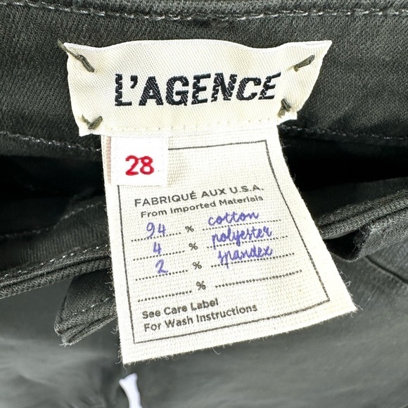 L'Agence Margot Coated Jeans Womens 28 High Rise Stretch Luxury Capsule Comfy - Picture 5 of 11